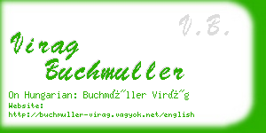 virag buchmuller business card